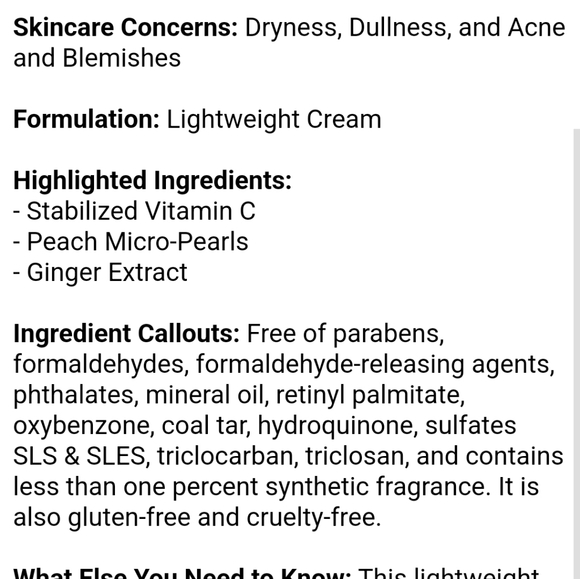 NIB FIRST AID BEAUTY BRIGHTEN + GLOW MOISTURIZER - Picture 5 of 15